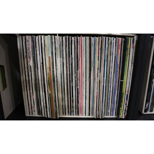 445 - Approximately one hundred mixed rock and pop LPs. Not available for in-house P&P