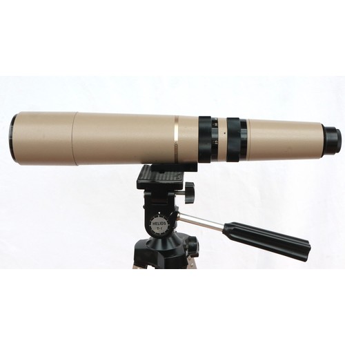465A - Bausch & Lomb 15x to 60x 60mm zoom telescope with camera adaptor, tripod and leather case. Not avail... 