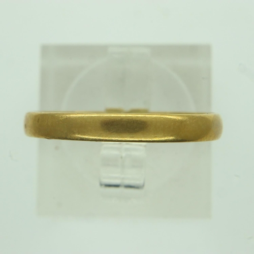 4 - 9ct gold slim profile wedding band, size P/Q, 2.1g. P&P Group 0 (£6+VAT for the first lot and £1+VAT... 