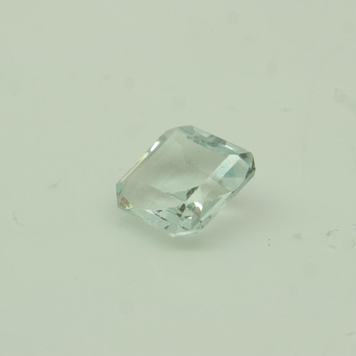 5 - Natural loose emerald cut aquamarine; 2.01cts. UK P&P Group 0 (£6+VAT for the first lot and £1+VAT f... 