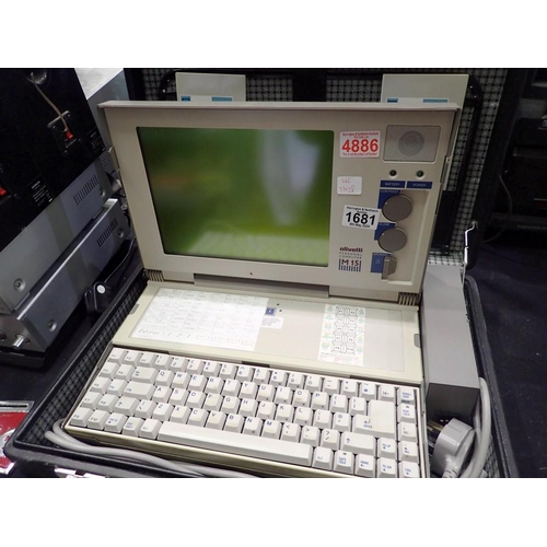 Cased Olivetti Personal Computer (early laptop) M-15. Not available for ...