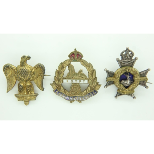 2185 - Three WWI sweetheart badges. UK P&P Group 0 (£6+VAT for the first lot and £1+VAT for subsequent lots... 