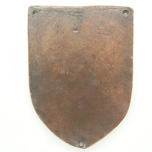 2187 - German 1944 dated Warsaw shield, later enamelled. UK P&P Group 1 (£16+VAT for the first lot and £2+V... 