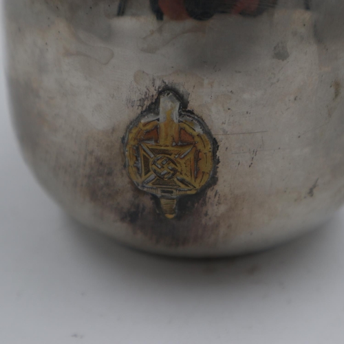 2055 - WWII German Veterans Association sugar pot. UK P&P Group 1 (£16+VAT for the first lot and £2+VAT for... 