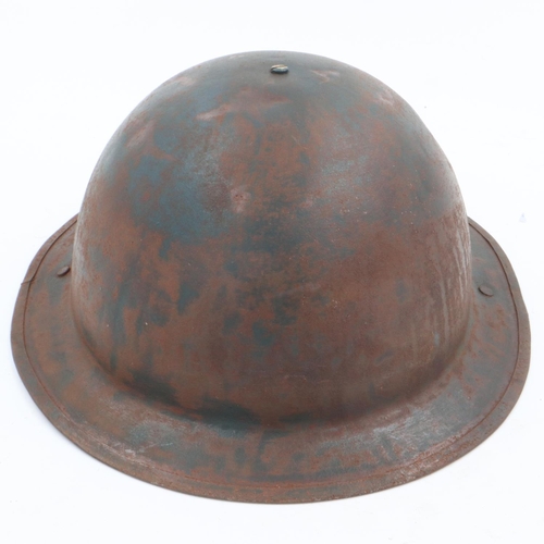 2086 - WWII British home front private purchase “Tin Bowler” Helmet for Boots the Chemist Staff. UK P&P Gro... 