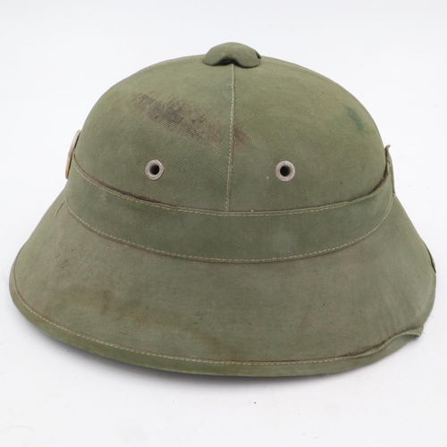 2089 - Scarce Indo-China period Vietnamese Viet-Minh Helmet circa 1950’s. These are a slightly different sh... 