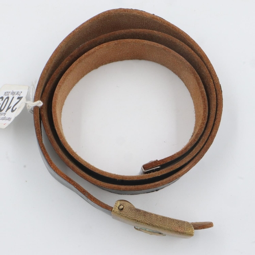 2105 - WWII German Veterans Organisation “Der Stahlhelm” sports belt. UK P&P Group 1 (£16+VAT for the first... 