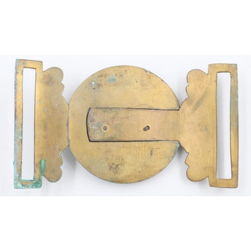 2108 - Victorian bi-metal military buckle. UK P&P Group 1 (£16+VAT for the first lot and £2+VAT for subsequ... 