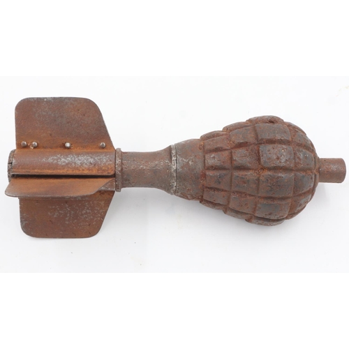 2130 - Cutaway WWI 1st Pattern Granatenwerfer Spigot Mortar Round. UK P&P Group 2 (£20+VAT for the first lo... 