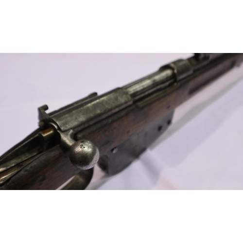 2138 - An Austrian Mannlicher M1886 obsolete calibre 11mm bolt-action rifle, bearing Chilean registration m... 