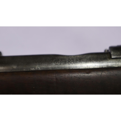 2140 - German commission Gewehr M1890 rifle, marked for Amburg, well preserved stock and later sling, deact... 