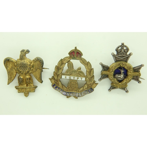 2185 - Three WWI sweetheart badges. UK P&P Group 0 (£6+VAT for the first lot and £1+VAT for subsequent lots... 