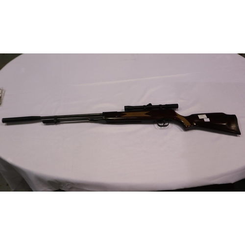 2037B - DB5 .22 under lever with silencer and scope. UK P&P Group 2 (£20+VAT for the first lot and £4+VAT fo... 