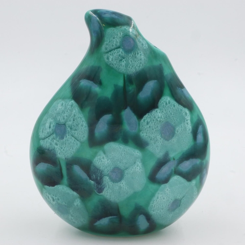 153 - Anita Harris turquoise vase, limited edition 15/50, signed in gold,H: 22 cm, no chips or cracks. UK ... 