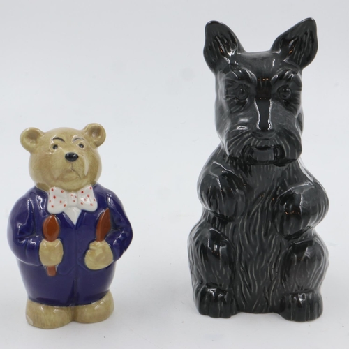 154 - Wade dog and Wade bear, largest H: 15 cm, no chips or cracks. UK P&P Group 1 (£16+VAT for the first ... 