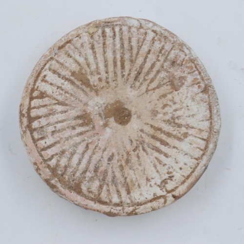 263 - Song Dynasty unglazed counter or token, D: 55 mm. UK P&P Group 1 (£16+VAT for the first lot and £2+V... 