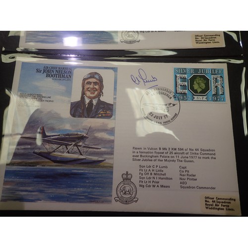 339 - 1960s/70s/80s RAF covers collection signed and unsigned in seven Hagner albums, approximately 315 co... 