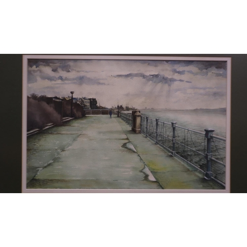 2021 - Allen Jones (B. 1937): Watercolour, Otterspool Promenade, dated 1983, 54 x 35 cm. This lot is offere... 