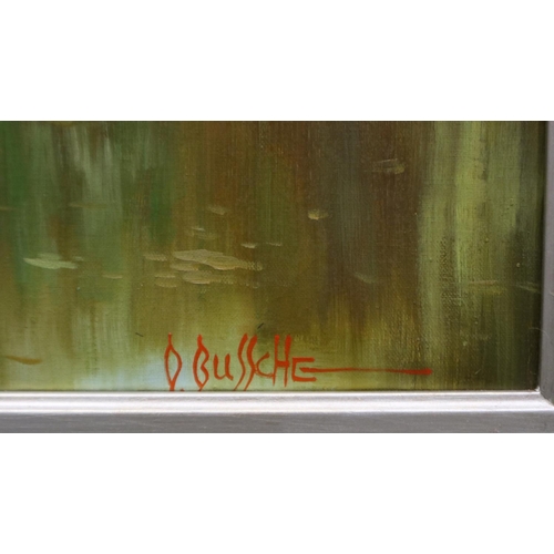 2037 - D Bussche (20th century): oil on canvas, The Water Lily Pond after the original by Claude Monet, 49 ... 