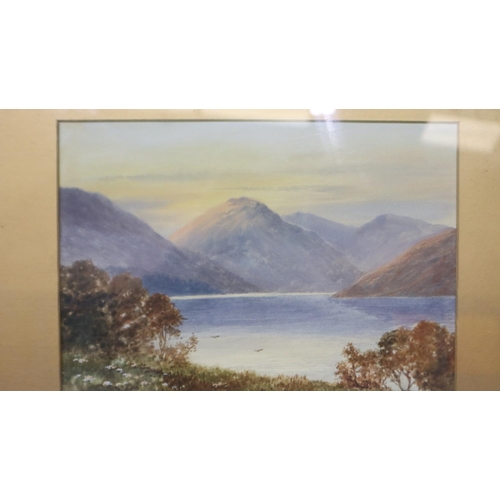 2055 - Annie M Parsons (19th/20th century): a pair of watercolours, lakeland scenes, with a further gouache... 