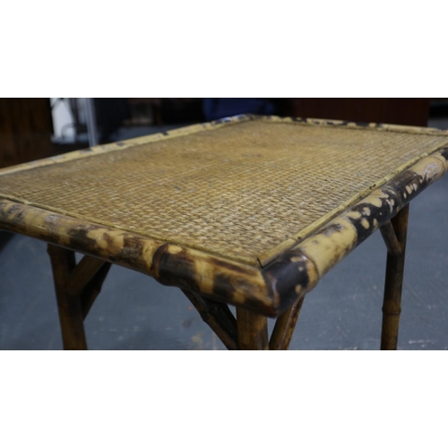 2083 - An early 20th century side table of bamboo construction, 67x47x76cm H. Not available for in-house P&... 