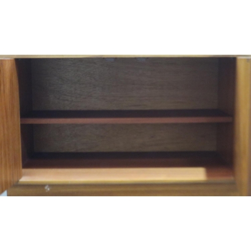 2092 - A G-plan teak two door cupboard, 81x46x54cm H, some light scratches to front and sides. Not availabl... 