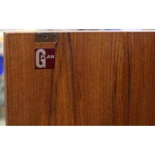 2092 - A G-plan teak two door cupboard, 81x46x54cm H, some light scratches to front and sides. Not availabl... 