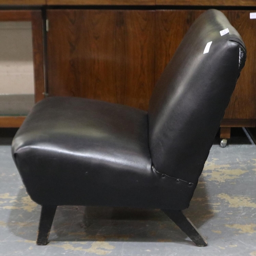 2108 - A 1960's Scandinavian low seated easy chair. Not available for in-house P&P