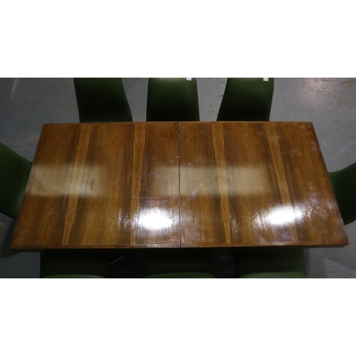 2109 - Robert Heritage suite of rosewood dining furniture comprising a rectangular extending dining table (... 