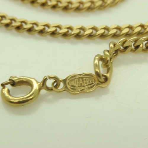 20 - An 18ct curb-link neck chain, L: 60 cm, 20.9g. UK P&P Group 0 (£6+VAT for the first lot and £1+VAT f... 