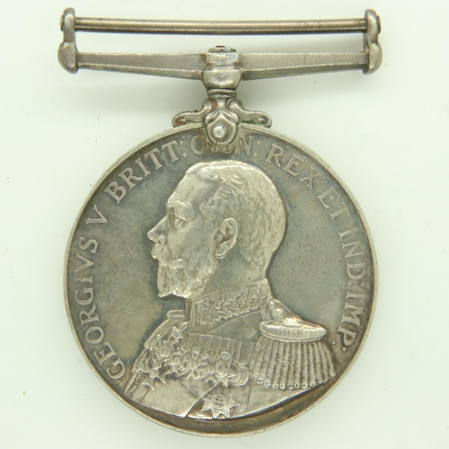 157 - George V Naval LSGC, name erased and indistinct. UK P&P Group 0 (£6+VAT for the first lot and £1+VAT... 