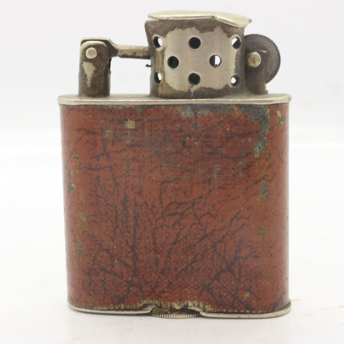 127 - Vintage Orlik petrol lighter, leather bound, c.1926. UK P&P Group 1 (£16+VAT for the first lot and £... 