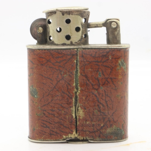 127 - Vintage Orlik petrol lighter, leather bound, c.1926. UK P&P Group 1 (£16+VAT for the first lot and £... 