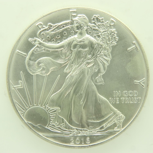 139 - 2016 American Liberty dollar 1oz silver bullion round. UK P&P Group 0 (£6+VAT for the first lot and ... 