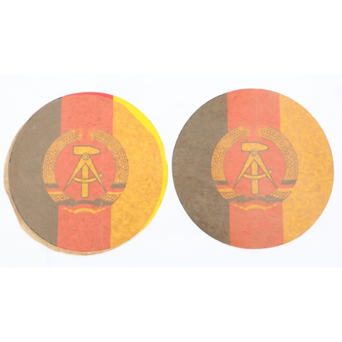 161 - Pair of East German DDR NVA military vehicle door badges. Fitted to all vehicles including tanks and... 