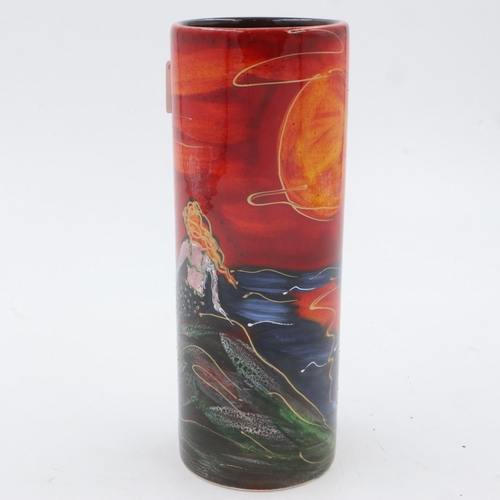 173 - Anita Harris mermaid vase, signed in gold, no cracks or chips, H: 22 cm. UK P&P Group 2 (£20+VAT for... 