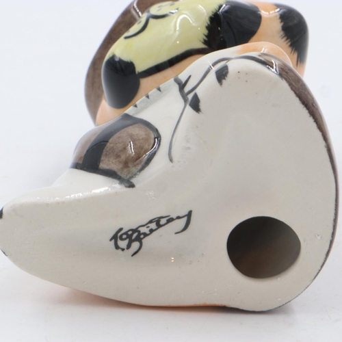 184 - Lorna Bailey cat, The Duke, no cracks or chips, H: 12 cm. UK P&P Group 1 (£16+VAT for the first lot ... 