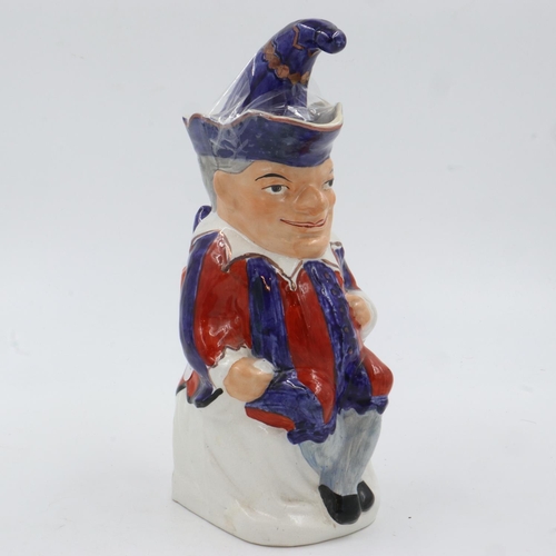 187 - Staffordshire figure, Mr Punch, no cracks or chips, H: 30 cm. UK P&P Group 2 (£20+VAT for the first ... 