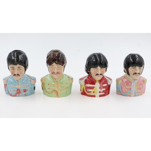 207 - Set of Bairstow Manor Beatles Toby jugs, limited edition, no cracks or chips, H: 14 cm. UK P&P Group... 