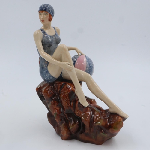 219 - Peggy Davies limited edition figurine, The Bather, 93/650, no cracks or chips, H: 25 cm. UK P&P Grou... 