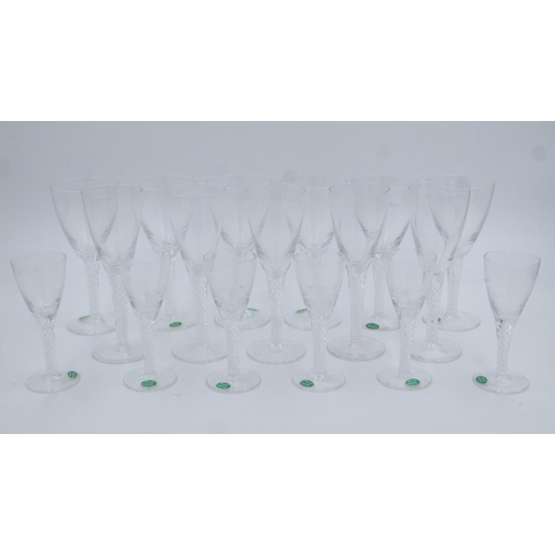 230 - New Stuart Crystal large and small wine glasses. Not available for in-house P&P