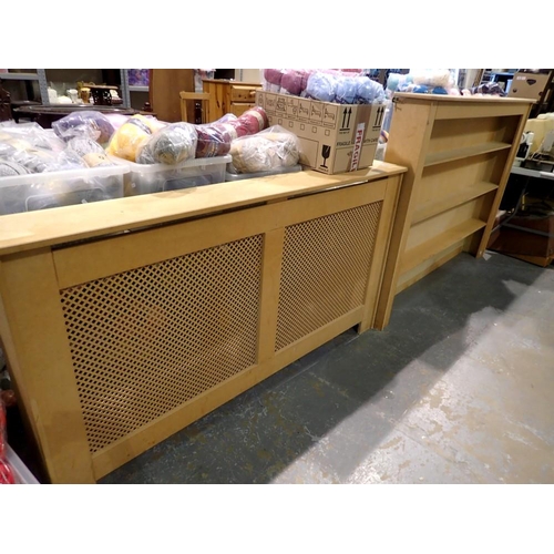 Large MDF radiator cover with MDF shelves covers, radiator cover: L ...