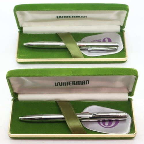 125 - Two 1970's new old stock waterman multi-biro pens, each with paperwork. UK P&P Group 1 (£16+VAT for ... 