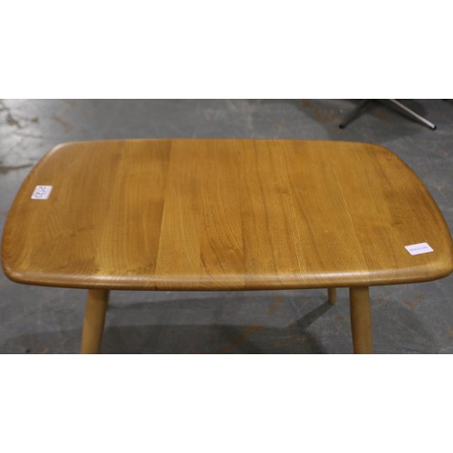 2123 - Ercol blonde elm rectangular lamp table, 73 x 45 x 44 cm H. Not available for in-house P&P