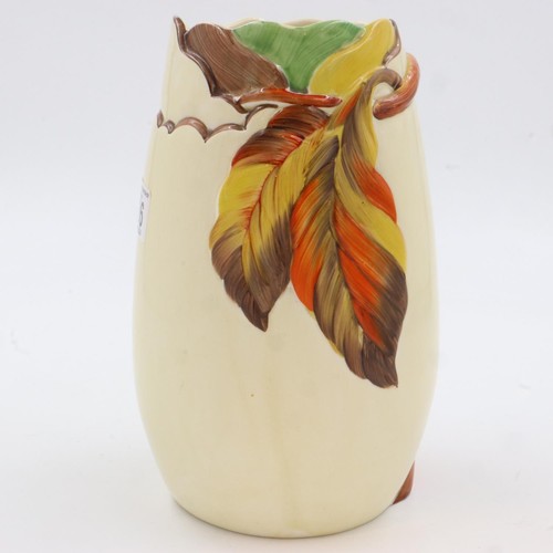 226 - Tall Clarice Cliff vase, not cracks or chips, H: 28 cm. UK P&P Group 2 (£20+VAT for the first lot an... 