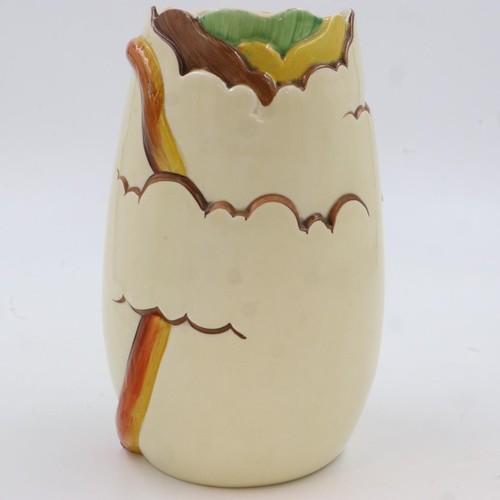 226 - Tall Clarice Cliff vase, not cracks or chips, H: 28 cm. UK P&P Group 2 (£20+VAT for the first lot an... 