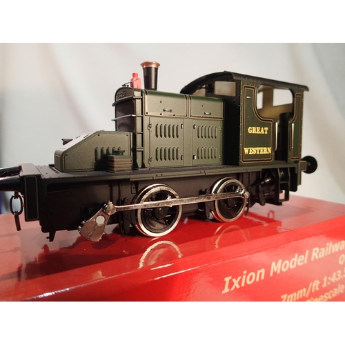 2020 - Ixion O gauge Fowler diesel mechanical, Great Western green, near mint, storage wear to box. UK P&P ... 