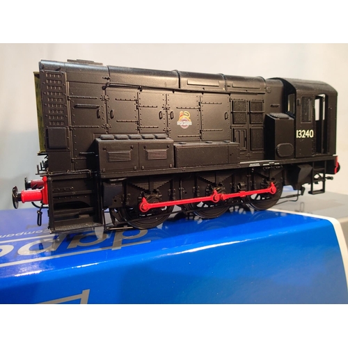 2059 - Dapol O gauge class 08 diesel, black, 13240, sound fitted and detailed, excellent condition, storage... 