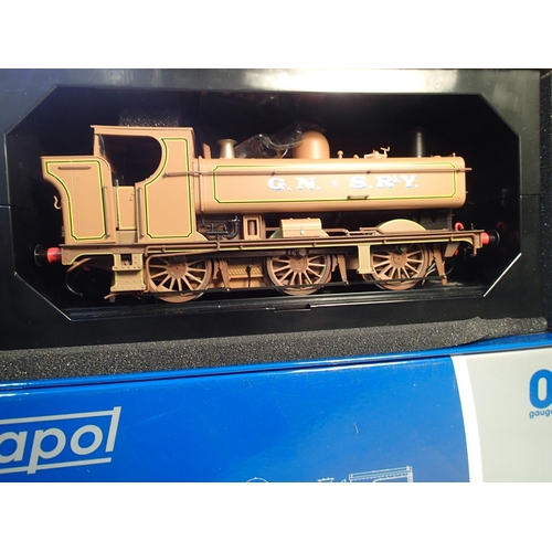 2065 - Dapol O gauge 75-007-009 class 57XX, Pannier tank, G.N.S.R lined caramel, from The Railway Children ... 