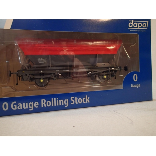 2074 - Dapol O gauge HEA Hopper, BR rail freight red/grey, No. 360067, near mint, storage wear to box. UK P... 